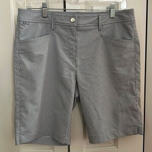 ***** 5 for $25 Nivo Black and White Checked Golf Shorts